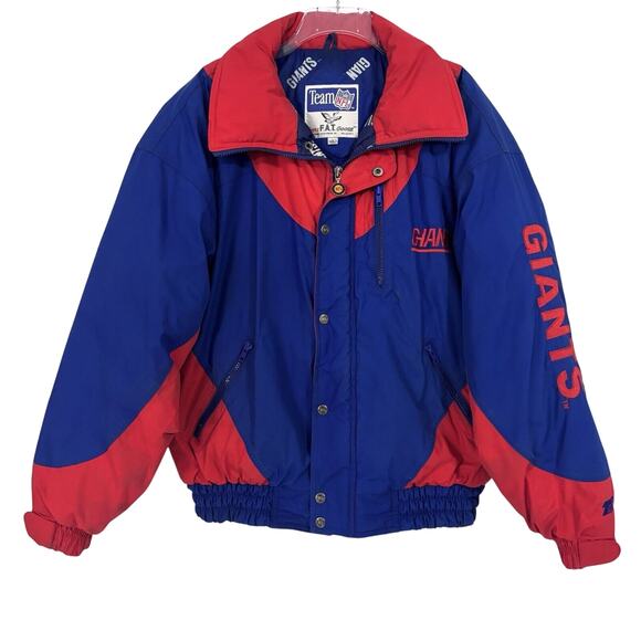Team NFL NY GIANTS Insulated Triple Fat Goose Jacket Men’s Size L - Picture 1 of 16
